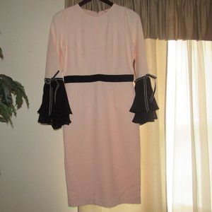 NY & Co. Eva Mendes Collection Pink & Black Dress